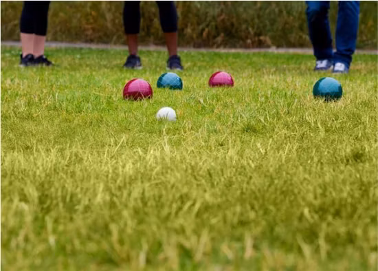 Boccia-Set, Outdoor-Spiel, Kunstharz, 107 mm, Boccia-Ball Pallio